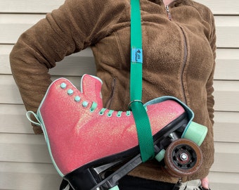 Green Skate Leash | Roller Skate Strap | Skate Bag | Skate Accessories