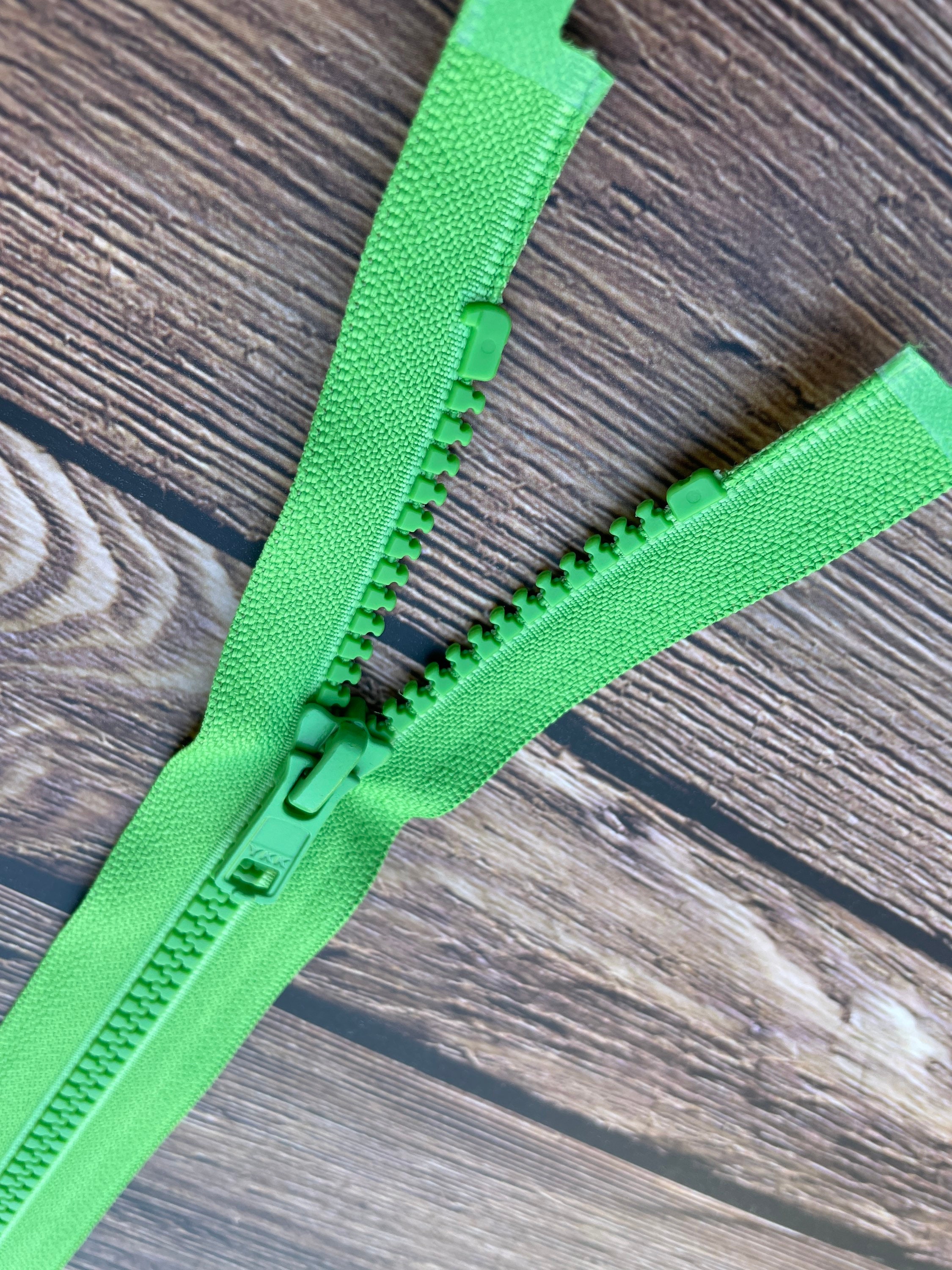 Lime Green YKK Zipper 18 Inch Molded Plastic Teeth 5 Medium Etsy