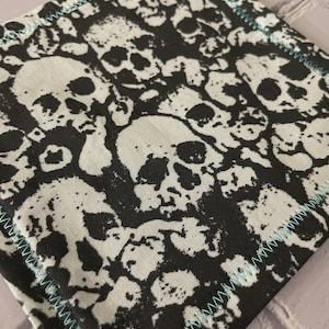 Custom Scull Wall Waxed Canvas Pouch