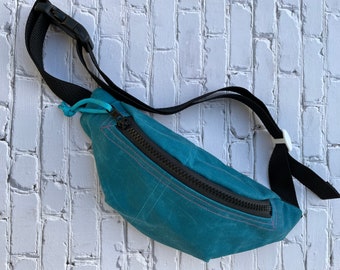 turquoise fanny pack