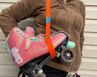 Orange Skate Leash | Roller Skate Strap | Skate Bag | Skate Accessories