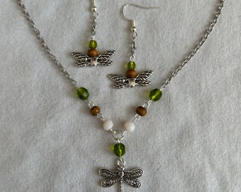 ketting met libellenvelden (goud verkrijgbaar)