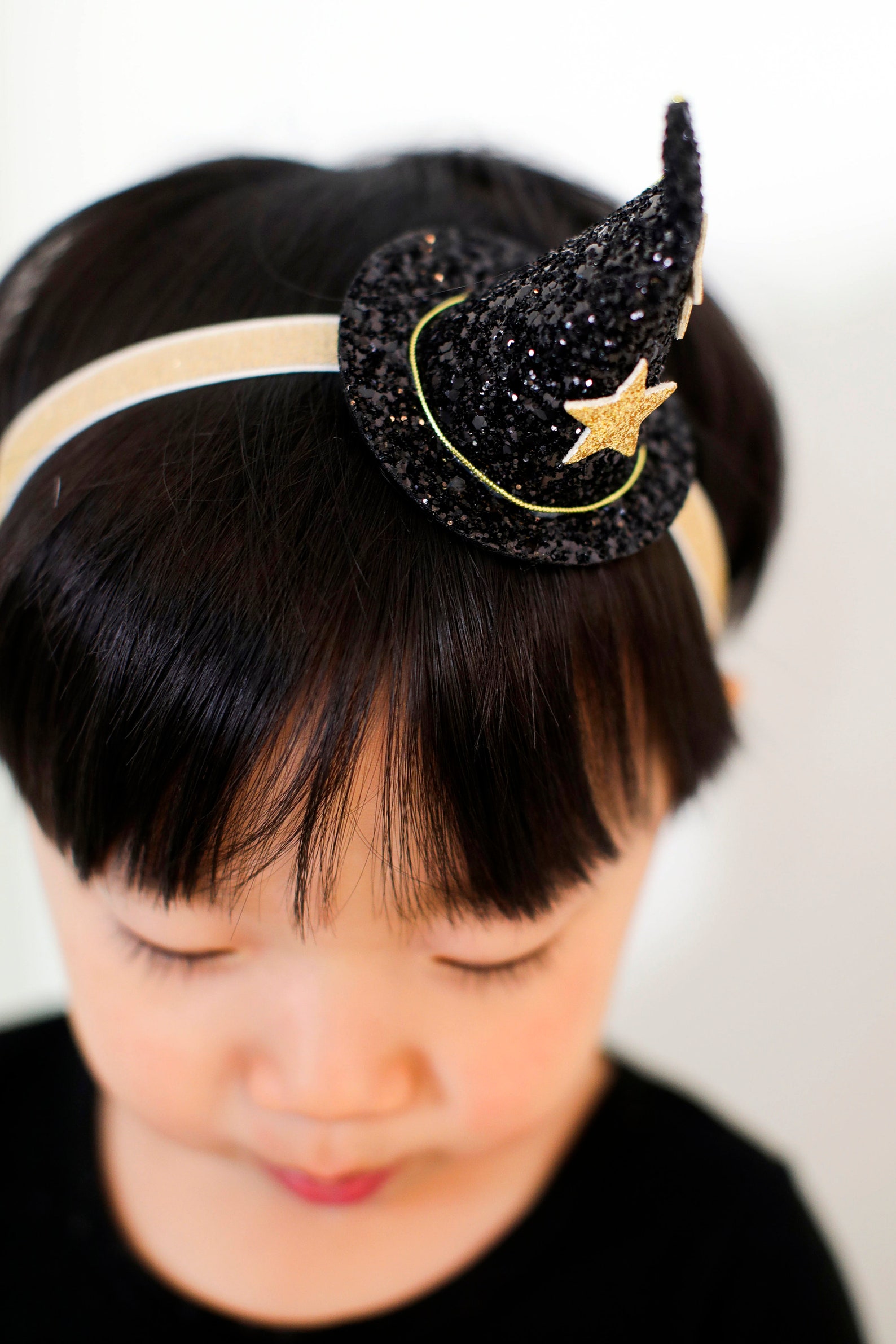 Black witch Headband Halloween Hairband baby bow toddler Etsy