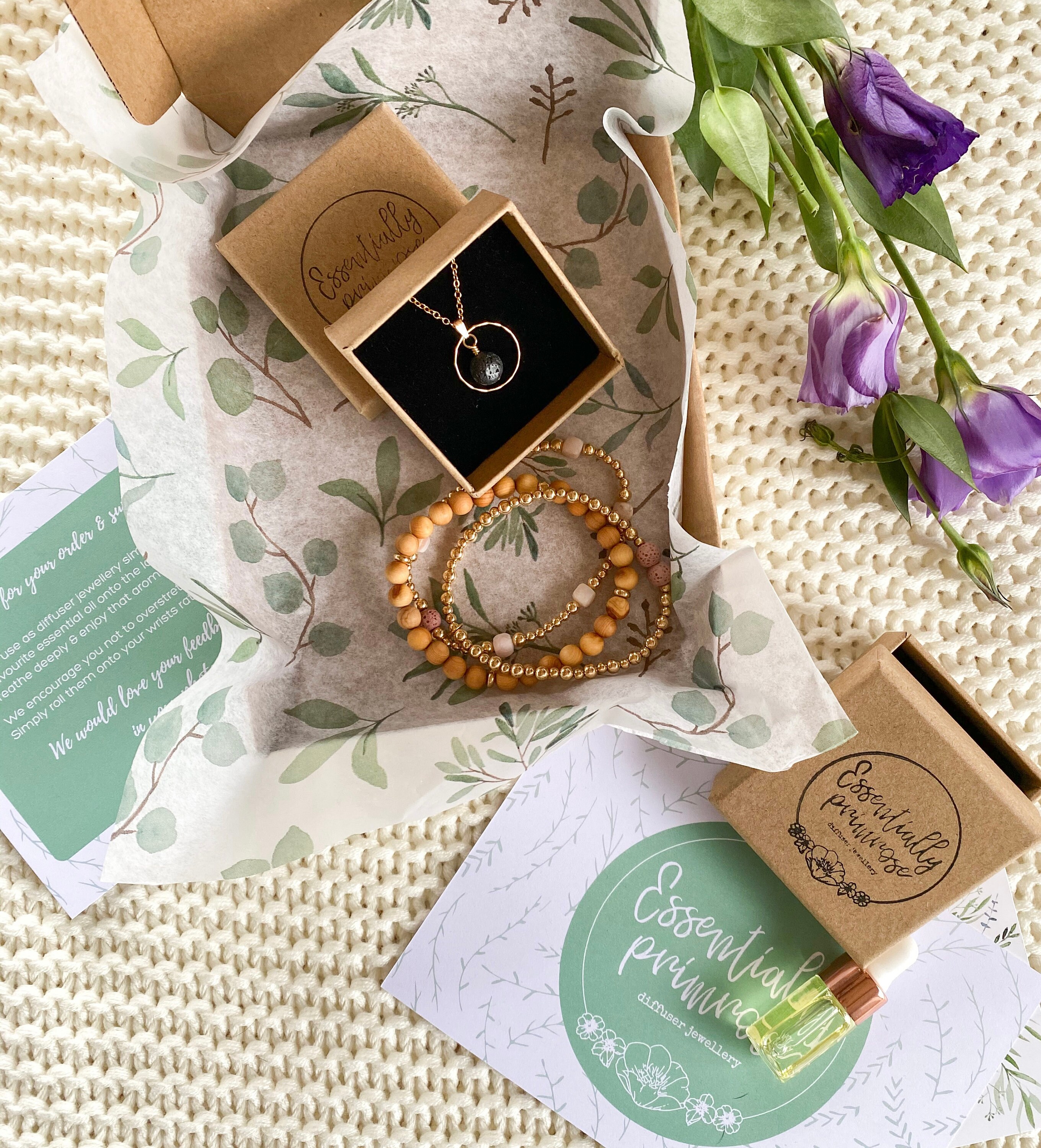 The Rose Diffuser Necklace & Free Essential Oil Blend 14k Etsy