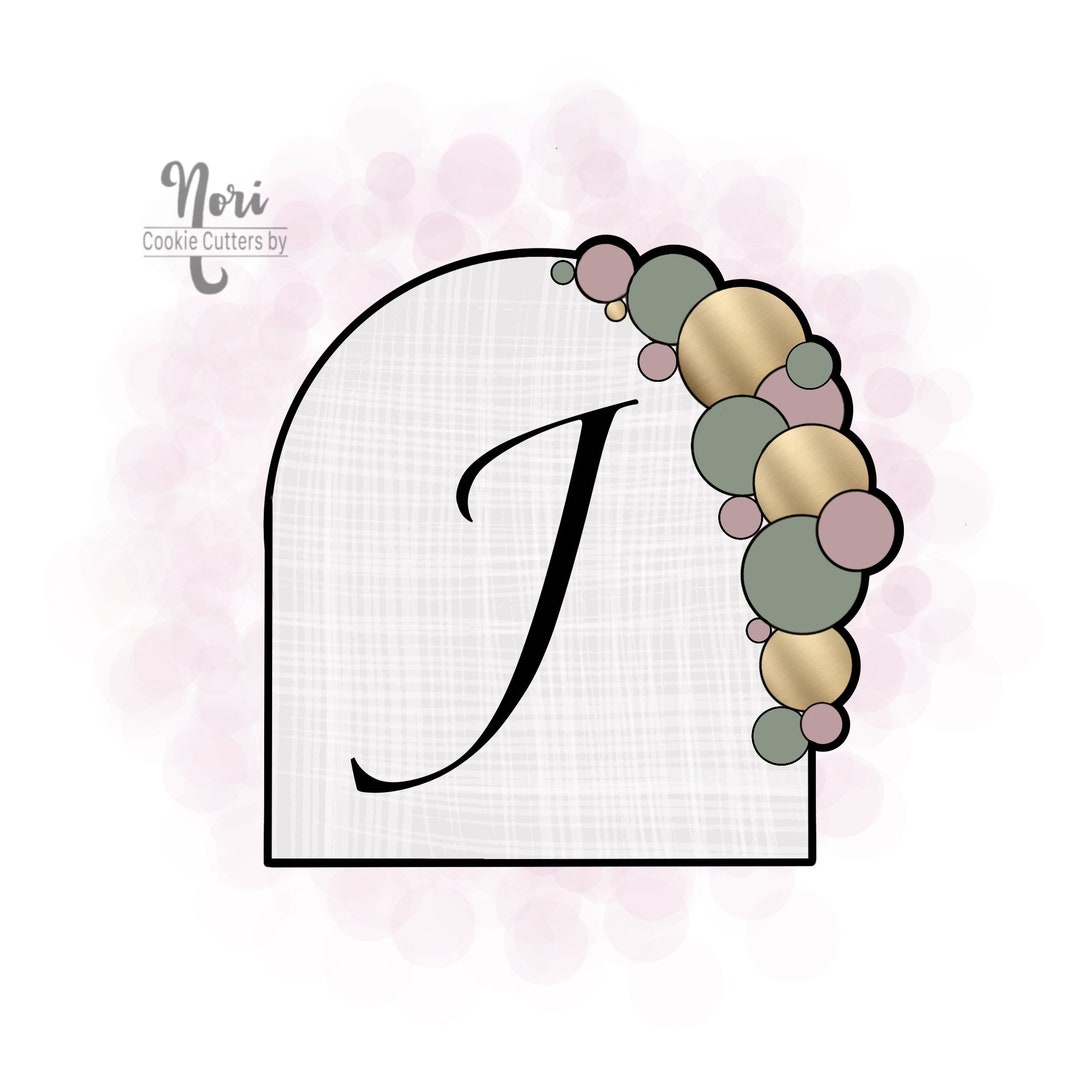Bubble Arch Plaque Cookie Cutter Cookie Cutters by Nori CN0574 Etsy