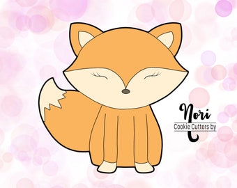 Fox Woodland Creature Forest Animal Cookie Cutter - Cookie Cutters By Nori - CN0135