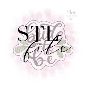 STL file - CN0418 - 3.5 and 4 inch - Bride to be with Leaves