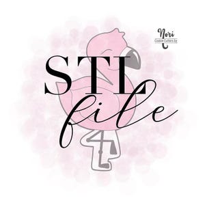 STL file - Flamingo - 4 inch - CN0233