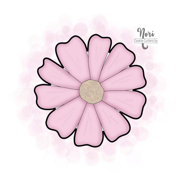 Daisy Flower Head 4 Cookie Cutter - Cookie Cutters By Nori - CN1088