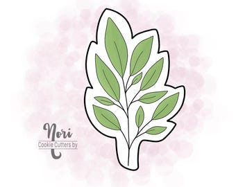 Branch 1 Greenery Cookie Cutter - Cookie Cutters By Nori - CN0172