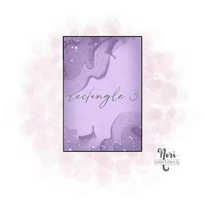 Rectangle 3 Plaque Cookie Cutter - Cookie Cutters By Nori - CN1434