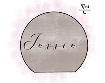 Jessie Plaque Cookie Cutter - Cookie Cutters By Nori - CN0598