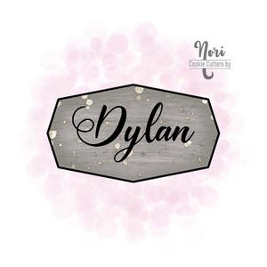 Dylan Plaque Cookie Cutter - Cookie Cutters By Nori - CN1137