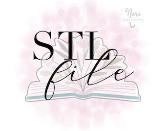 STL-bestand - CN1889 - 4,25 inch - bloemen open boek