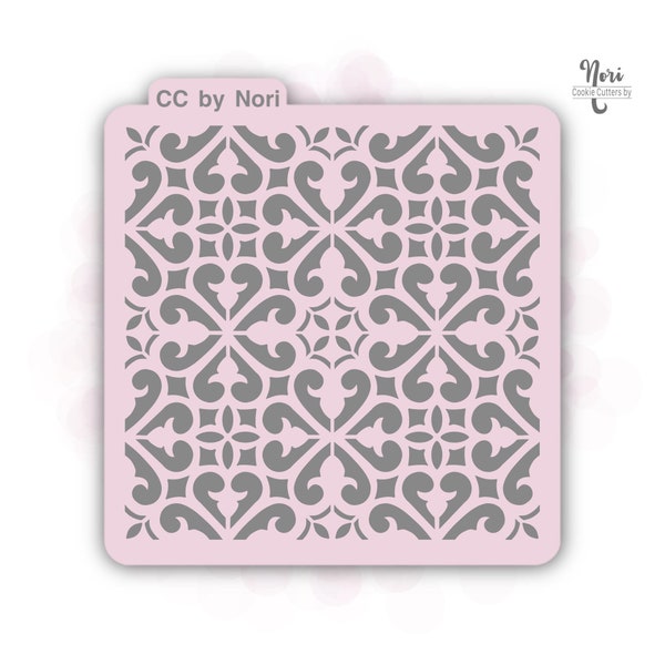 Tile 1 Pattern Stencil - Cookie Cutters By Nori - CNP0011