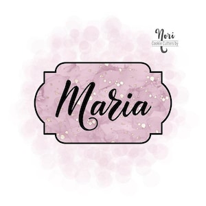 Maria Plaque Cookie Cutter - Cookie Cutters By Nori - CN1760