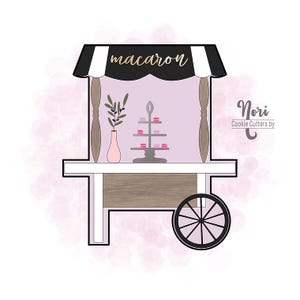 Dessert Cart 2 Cookie Cutter - Cookie Cutters By Nori - CN1593