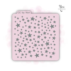 Stars Pattern Stencil - Cookie Cutters By Nori - CNP0070