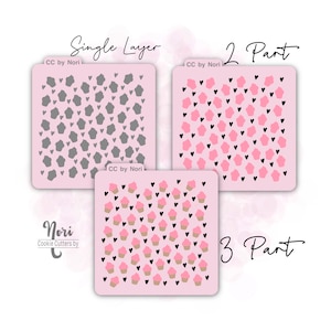 Cupcakes Pattern Stencil - Cookie Cutters By Nori - CNP0112
