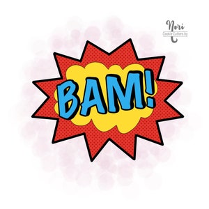 Pow Bam Kapow Cookie Cutter - Cookie Cutters By Nori - CN0856