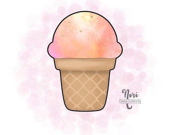 Ice Cream 4 Cookie Cutter - Cookie Cutters By Nori - CN1416