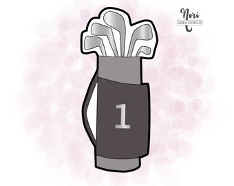 Golf Bag Cookie Cutter - Cookie Cutters By Nori - CN0352