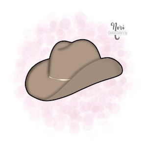 Cowboy hat Cookie Cutter - Cookie Cutters By Nori - CN1102
