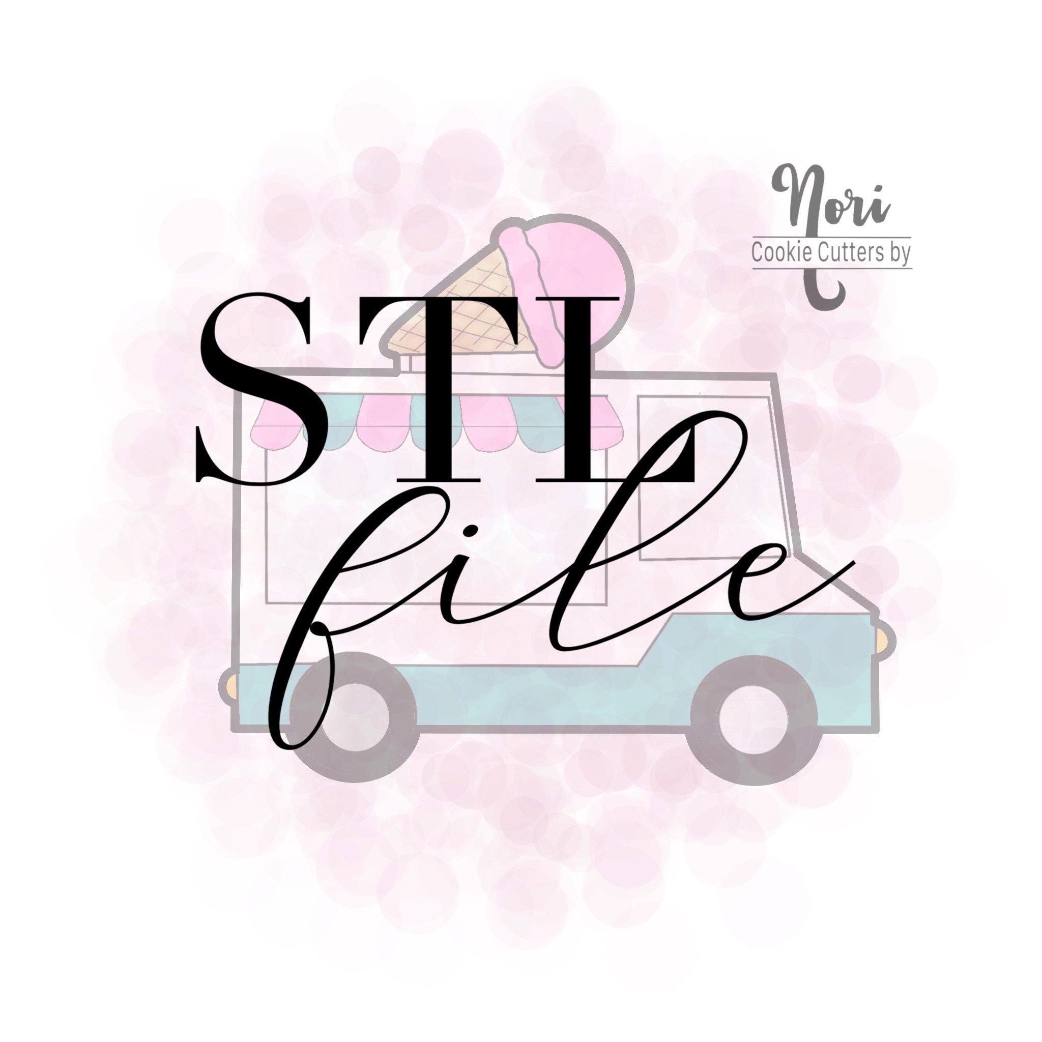STL file - CN0016 - Ice Cream Truck - 4 inch