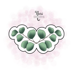 Eucalyptus Branch Greenery Cookie Cutter - Cookie Cutters By Nori - CN0109