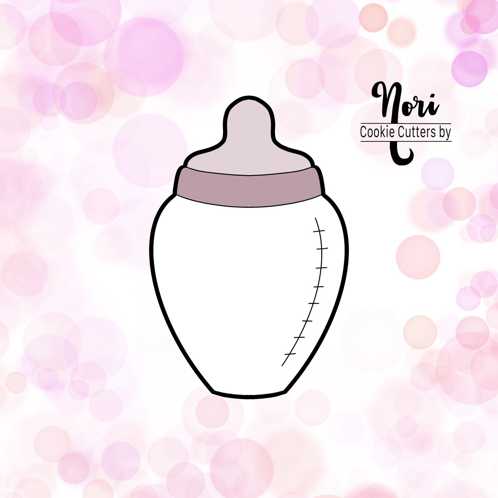 Baby Bottle Cookie Cutter Cookie Cutters by Nori CN0133 Etsy