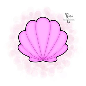 Sea Shell Cookie Cutter with Optional Stencil - Cookie Cutters By Nori - CN0090
