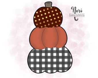 Pumpkin 4 Cookie Cutter - Cookie Cutters By Nori - CN0330