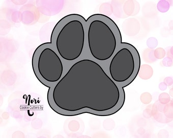 Dog Paw Single Paw print Cookie Cutter - Cookie Cutters By Nori - CN0125