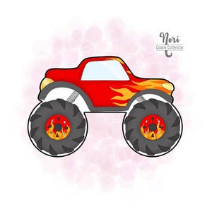 Monster Truck 1 Cookie Cutter - Cookie Cutters By Nori - CN1561