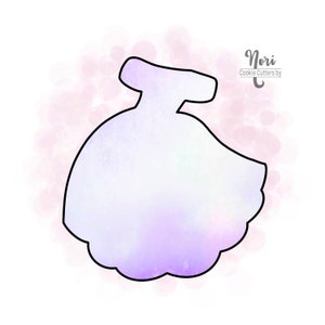Princess Dress Cookie Cutter - Cookie Cutters By Nori - CN0880