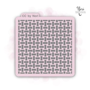 Basket weave Background Stencil - Cookie Cutters By Nori - CNP0003