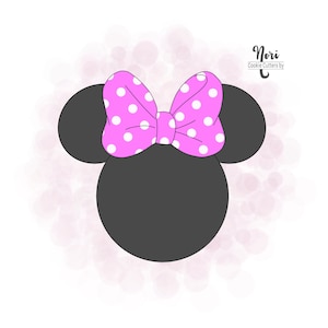 Mouse girl with bow Cookie Cutter - Cookie Cutters By Nori - CN0624