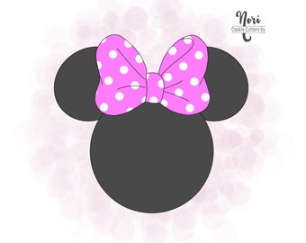 Mouse girl with bow Cookie Cutter - Cookie Cutters By Nori - CN0624