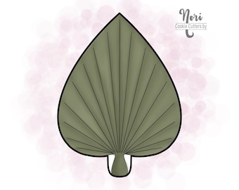 Boho Fan Palm 2 Leaf Floral Spear Palm Cookie Cutter - Cookie Cutters By Nori - CN0555