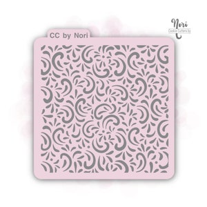 Swirl 2 Pattern Stencil - Cookie Cutters By Nori - CNP0080