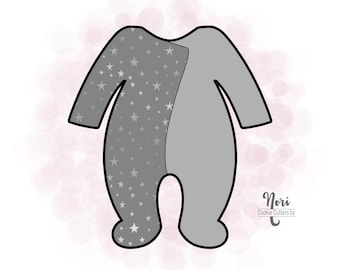 Baby PJ Onesie Cookie Cutter - Cookie Cutters By Nori - CN0571