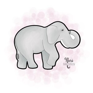 Elephant Safari Animal Cookie Cutter - Cookie Cutters By Nori - CN0288