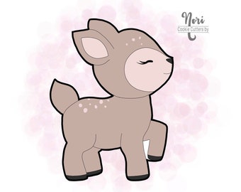 Deer 2 Fawn Woodland Creature Forest Animal Cookie Cutter - Cookie Cutters By Nori - CN0775