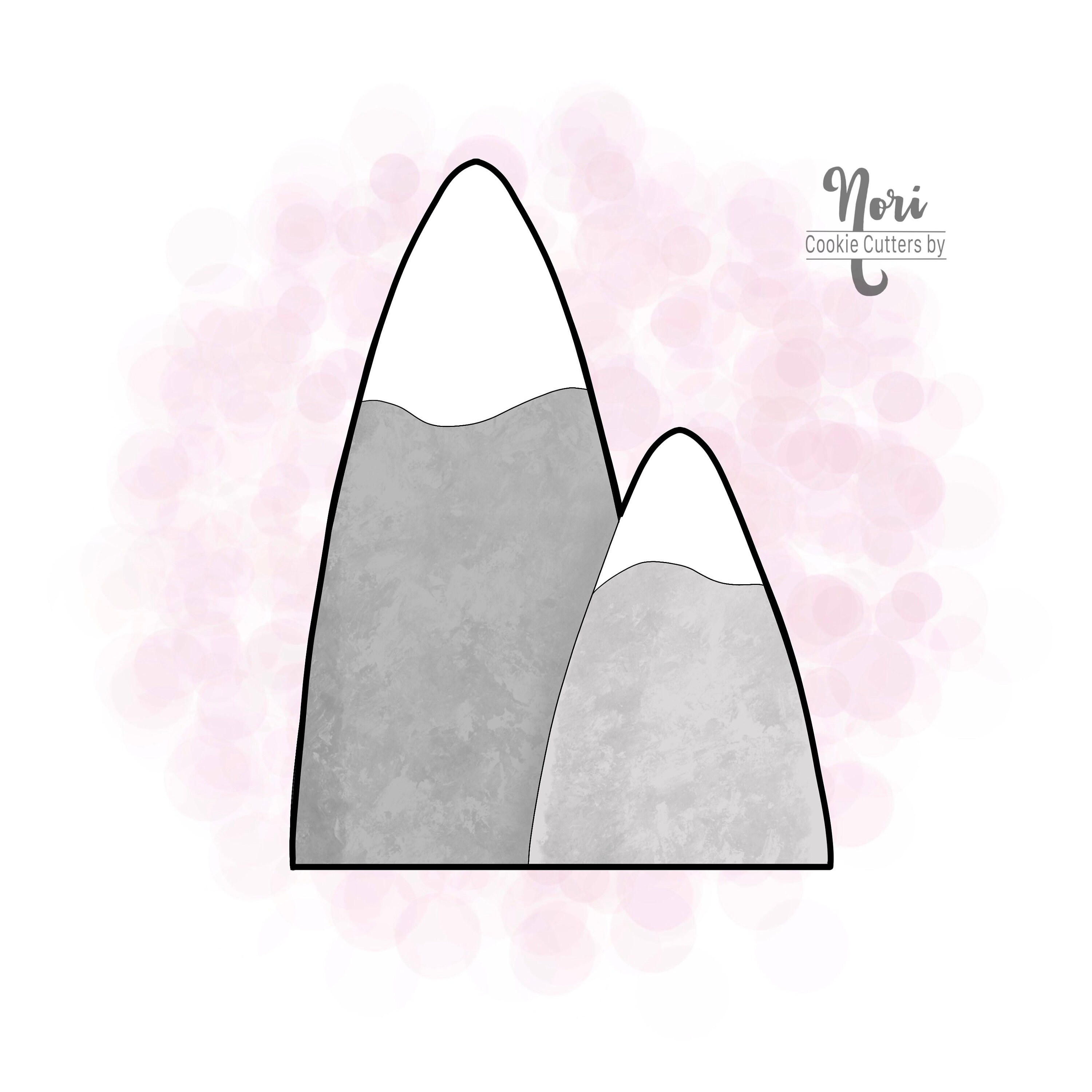 Mountains Cookie Cutter - Cookie Cutters By Nori - CN1083