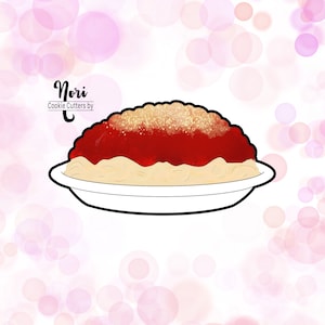 Bowl of pasta Cookie Cutter - Cookie Cutters By Nori - CN0522