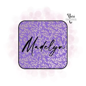 Square Madelyn Plaque Cookie Cutter - Cookie Cutters By Nori - CN0375