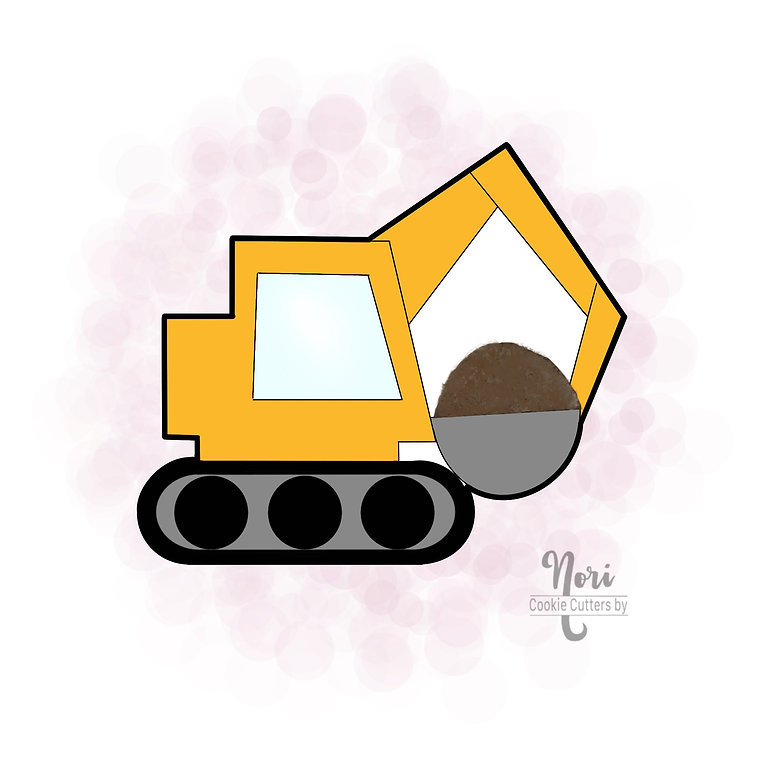 Excavator Construction Cookie Cutter - Cookie Cutters By Nori CN0546