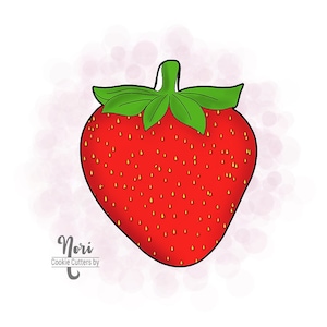 Strawberry Cookie Cutter - Cookie Cutters By Nori - CN0259