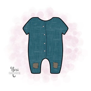 Baby Romper 3 Onesie Cookie Cutter - Cookie Cutters By Nori - CN0547