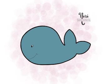 Whale 3 Cookie Cutter - Cookie Cutters By Nori - CN